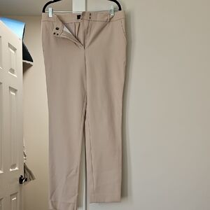 White House Black Market Women's Tan Cropped Pants